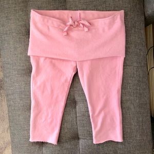 Blue Life pink cropped knee length leggings Size M